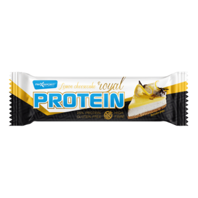 Baton Proteinowy o Smaku Sernika Cytrynowego w Białej Polewie Bezglutenowy 60 G - Maxsport